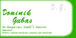 dominik gubas business card